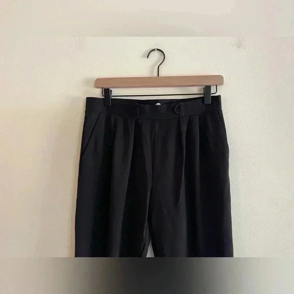 BETABRAND | Faux Belt Loop Black Pants | L | - Picture 3 of 13